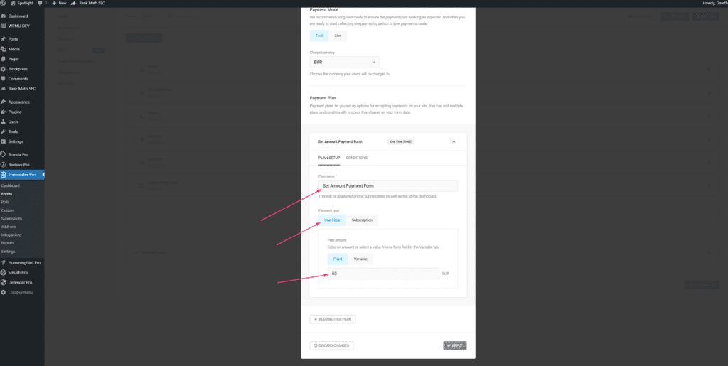 ecommerce payments, stripe, website design